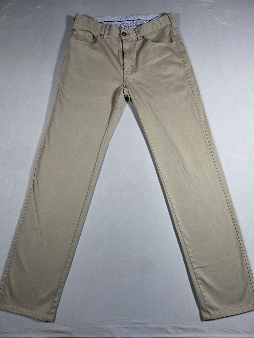 Peter Millar Beige Slim Straight Jeans